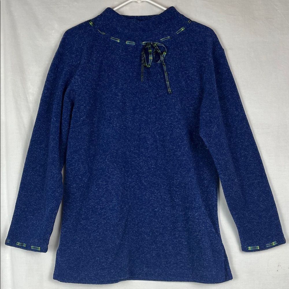 Vintage Cindy Bai Blue Sweater with Bow